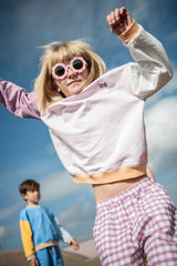 Lilac Colorblock Sweatshirt