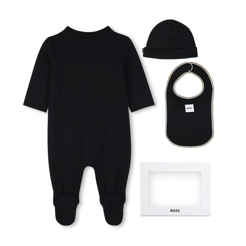 Black Logo Baby Pyjama Set