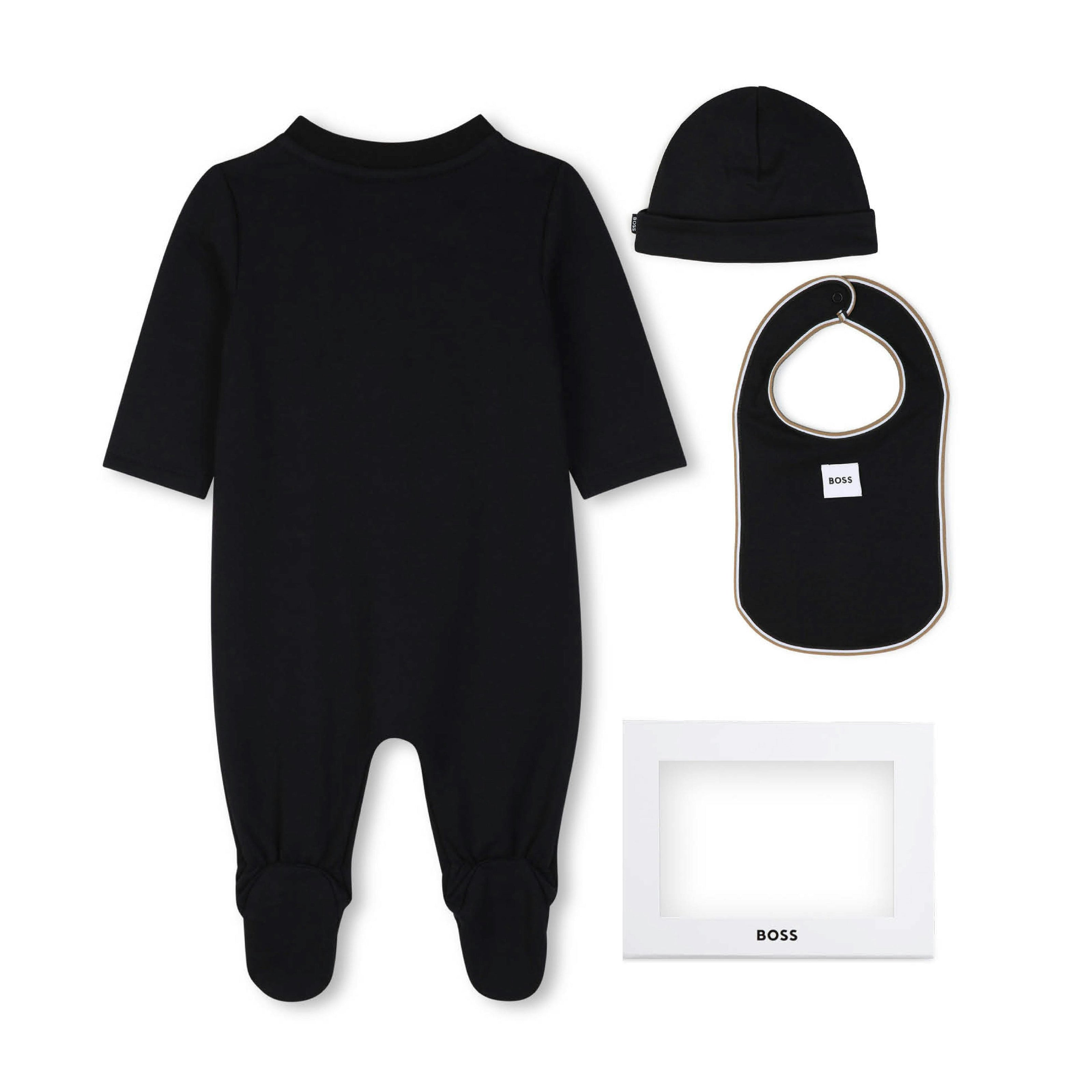 Black Logo Baby Pyjama Set