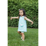 Printed Knit Tulip Pocket Dress