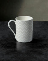Mug Cup Zig Zag In Luxury Box White Diam. 2.5"
