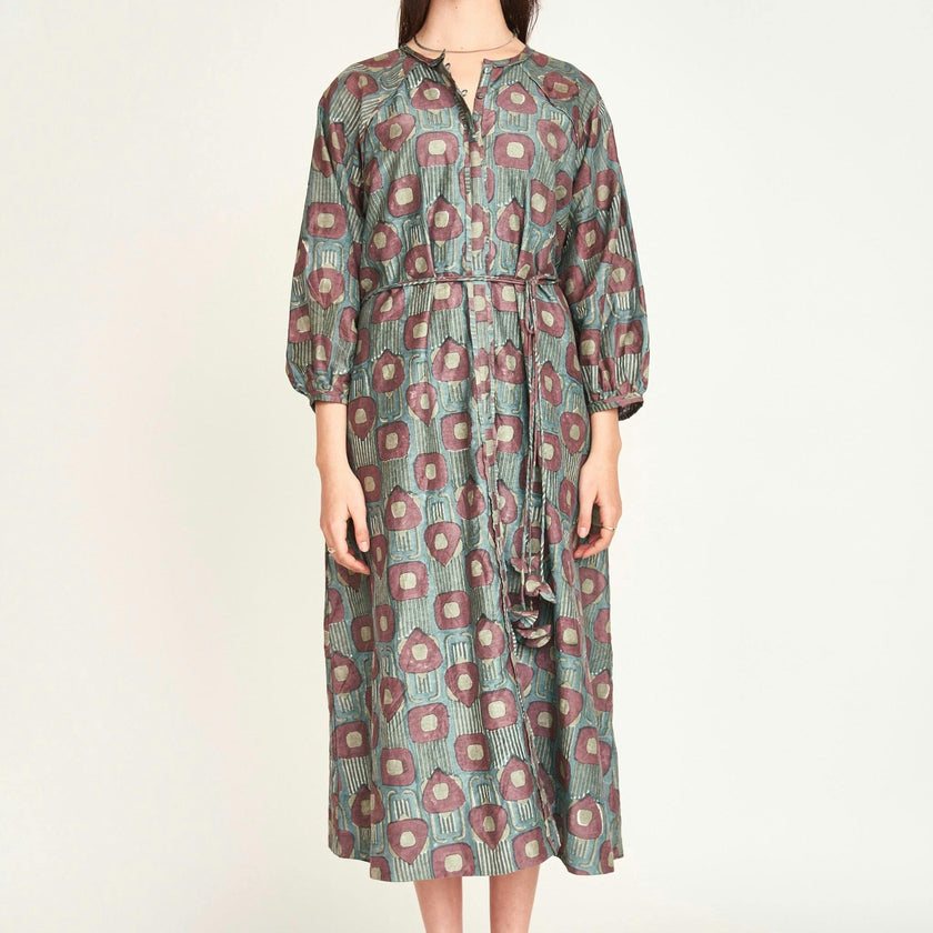Somerset Dress in Mallard Coeur