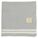 Duo Stripe Chunky-Knit Blanket