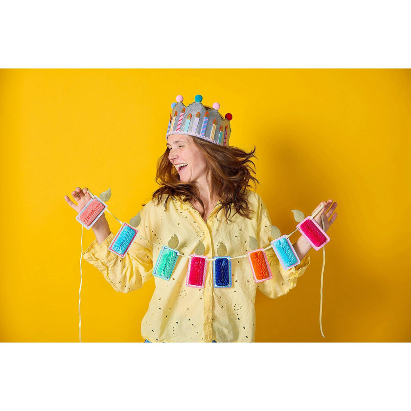 Make A Wish Honeycomb Candle Banner
