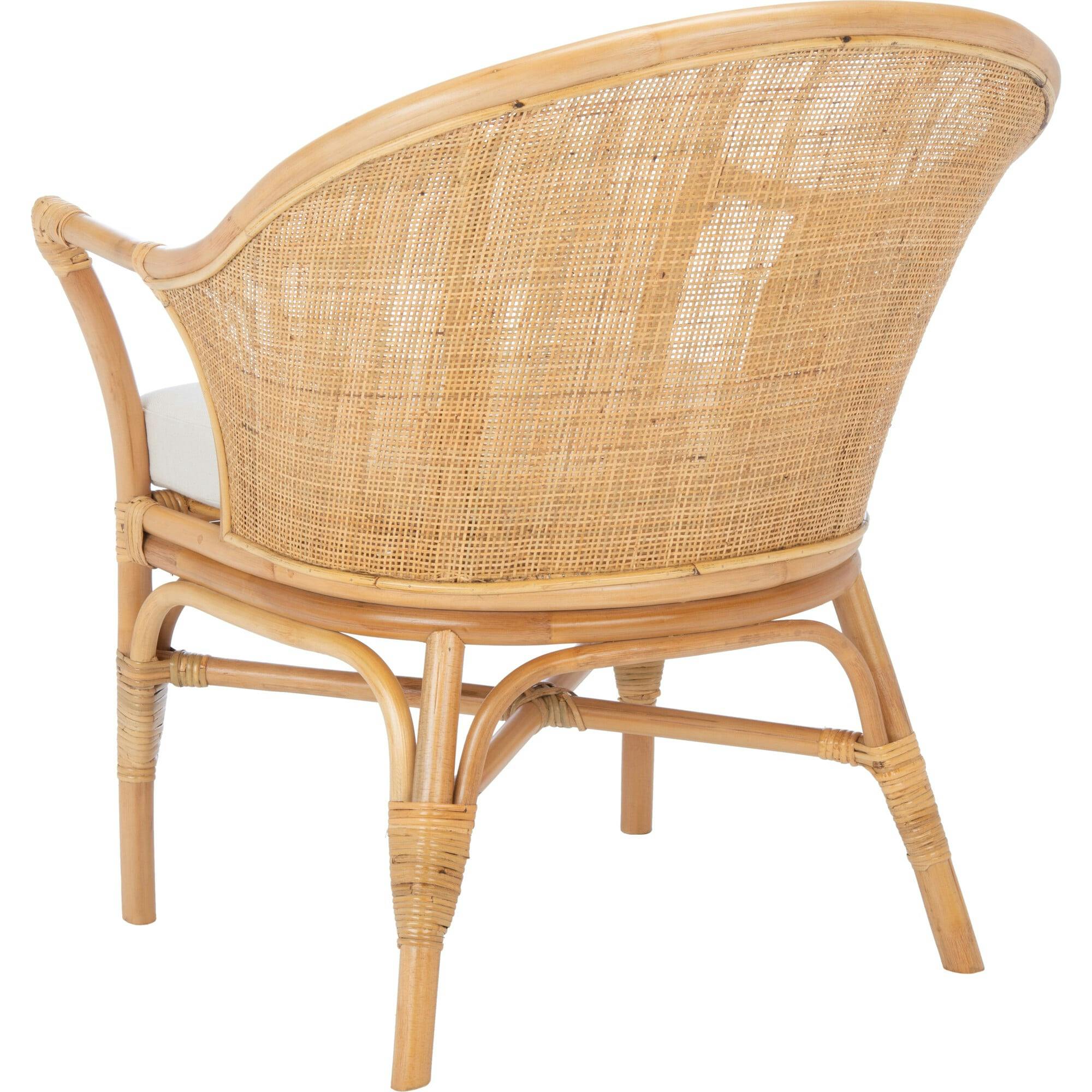 Dustin Rattan Accent Chair with Cushion