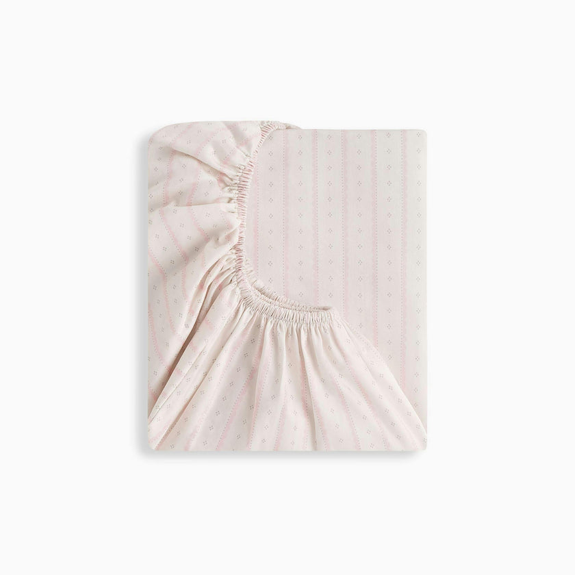 Petal Scallops Crib Sheet