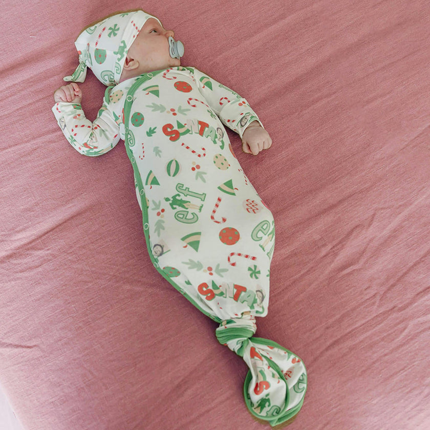 Newborn Knotted Gown - Elf