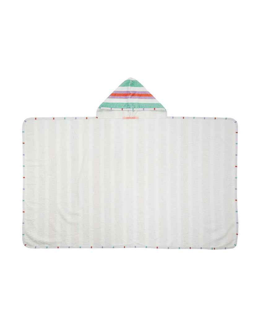 Hooded Towel Pastel Stripe