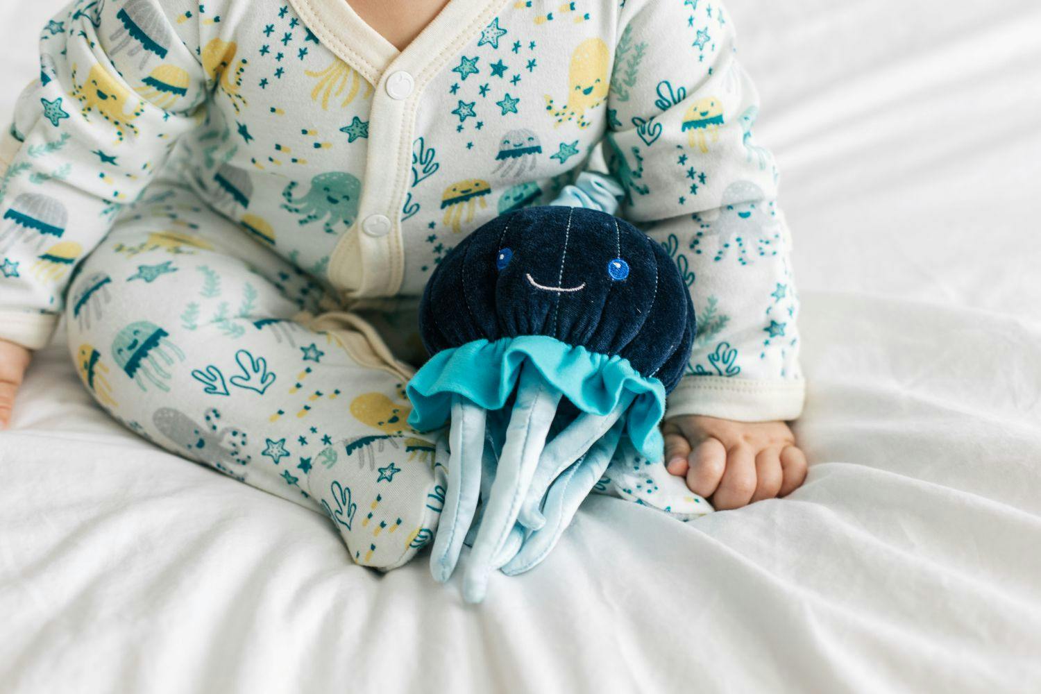 Jellyfish Stroller Toy – Blue