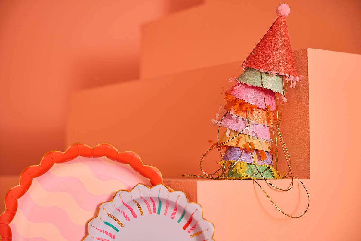Mini Glitter Party Hats (set of 8)