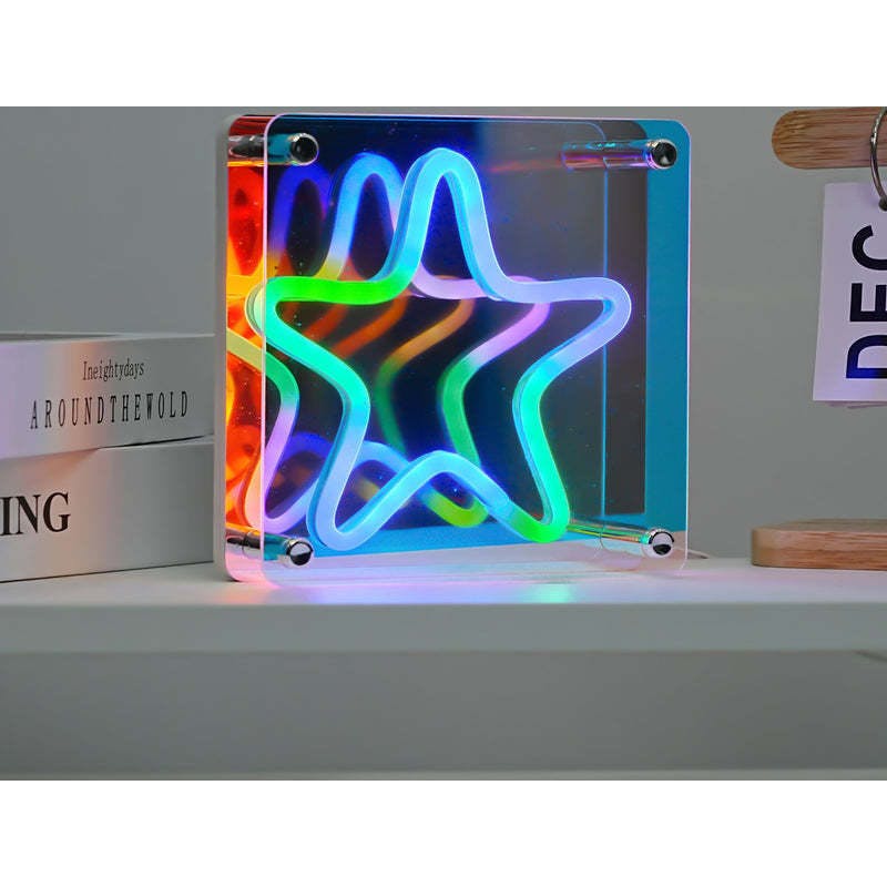 Neon Star 3D Light Effect