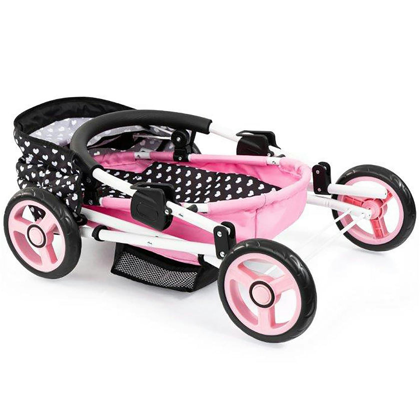 Bayer Design Dolls: Pram Cosy - Black, Pink, Hearts