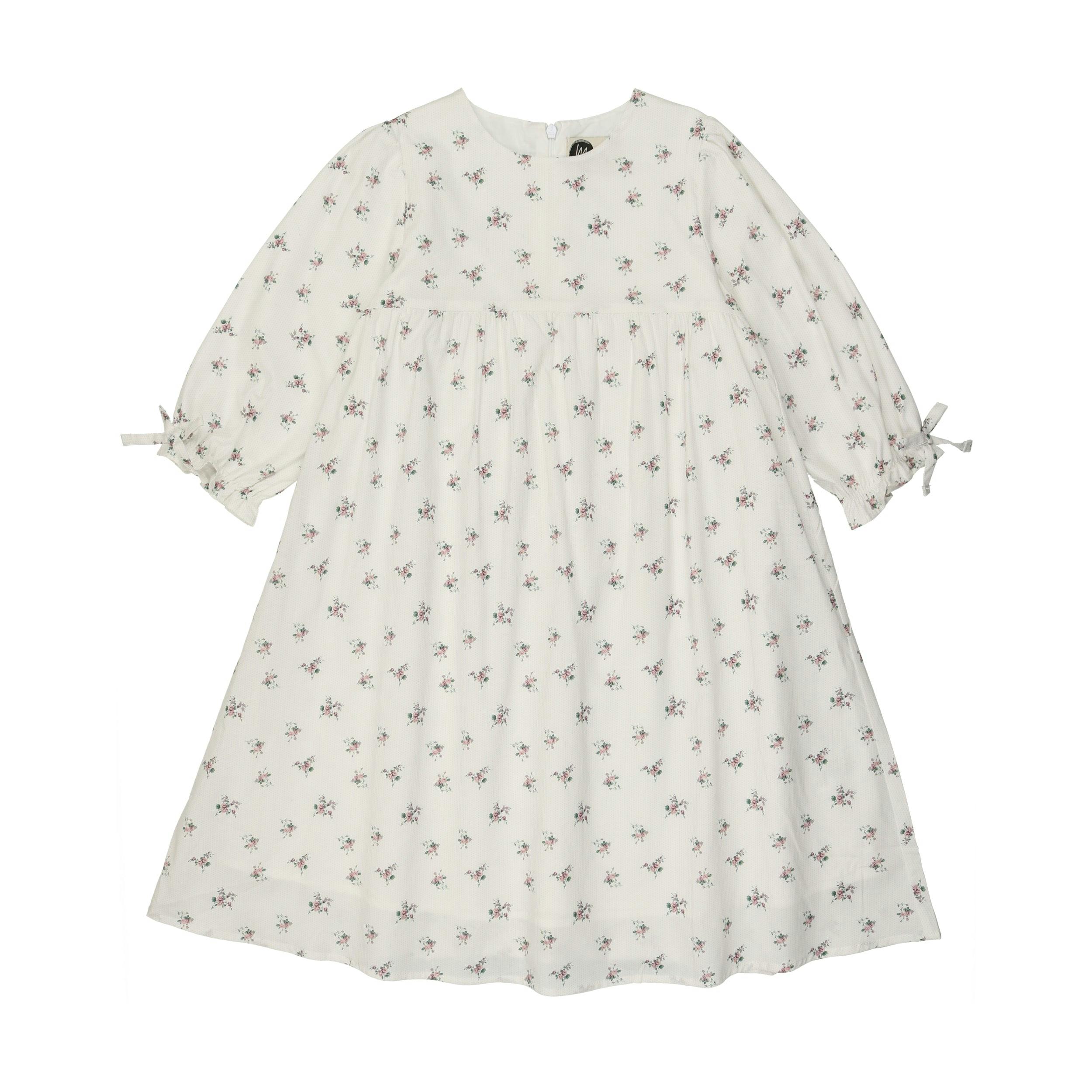 Rose Dot 3-Quarter Sleeve Dress