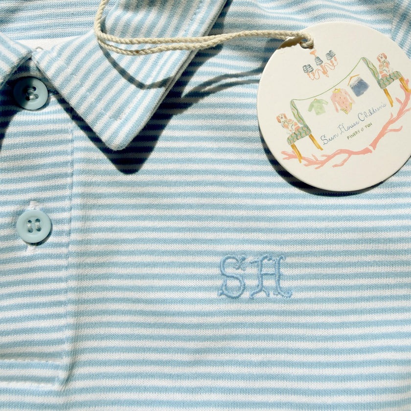 Banks Polo | Blue Dockside Stripe