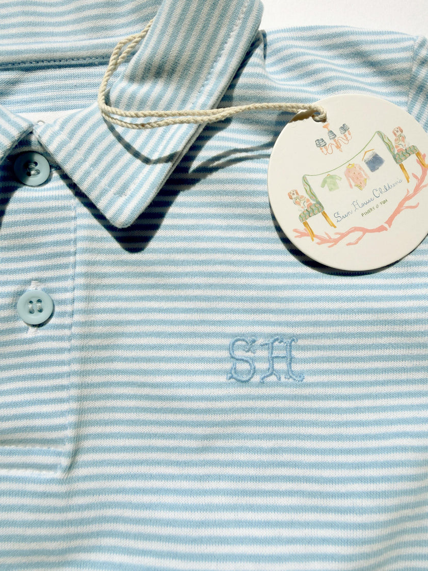 Banks Polo | Blue Dockside Stripe