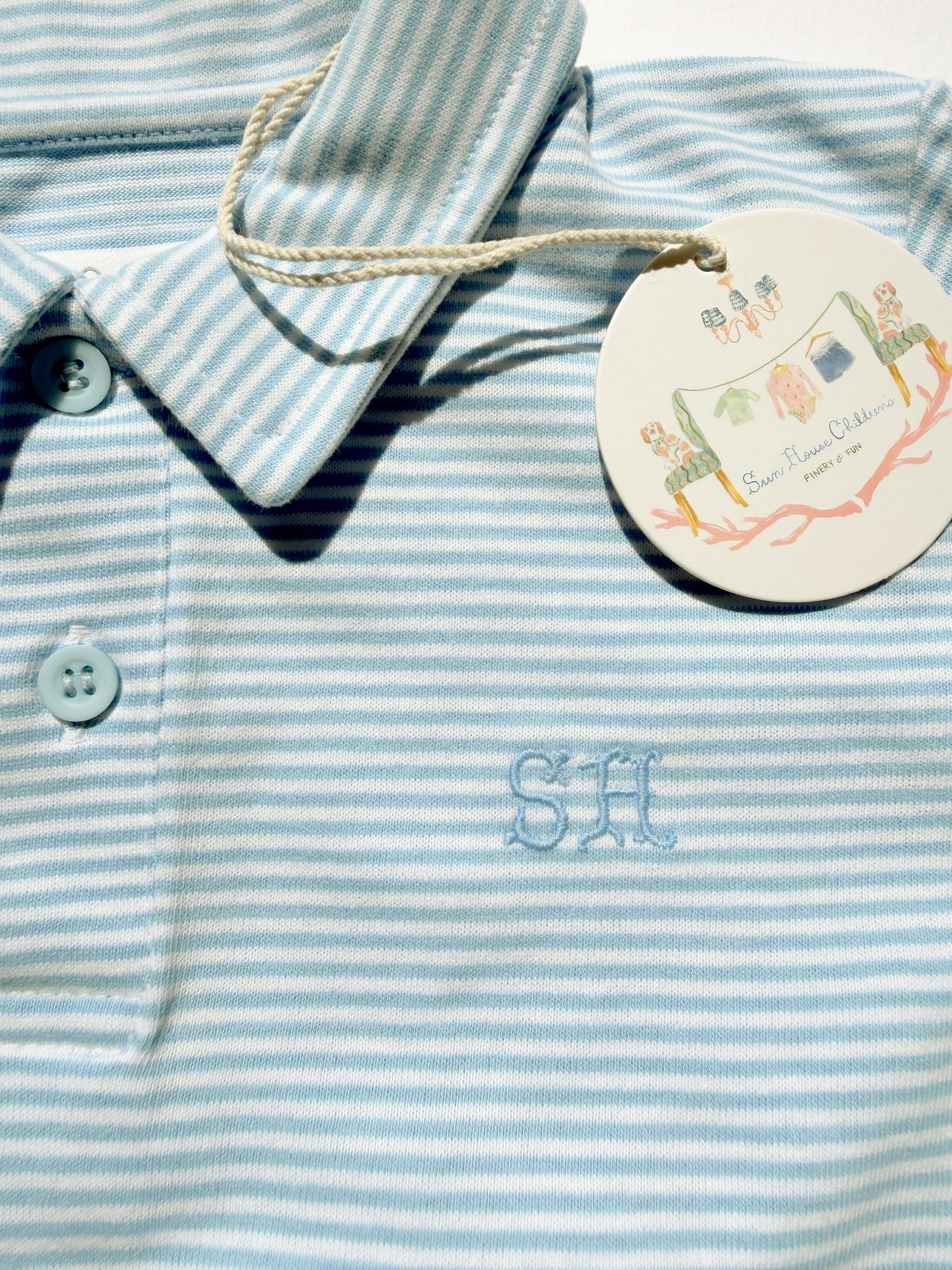 Banks Polo | Blue Dockside Stripe