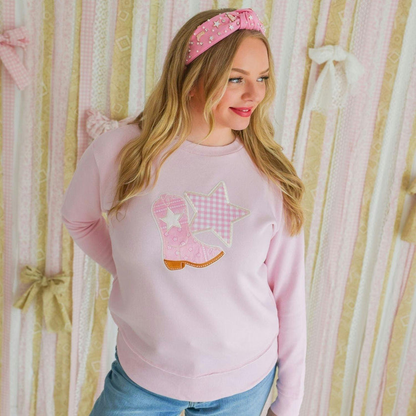 Bandana Cowgirl Patch Western Women's Sweatshirt