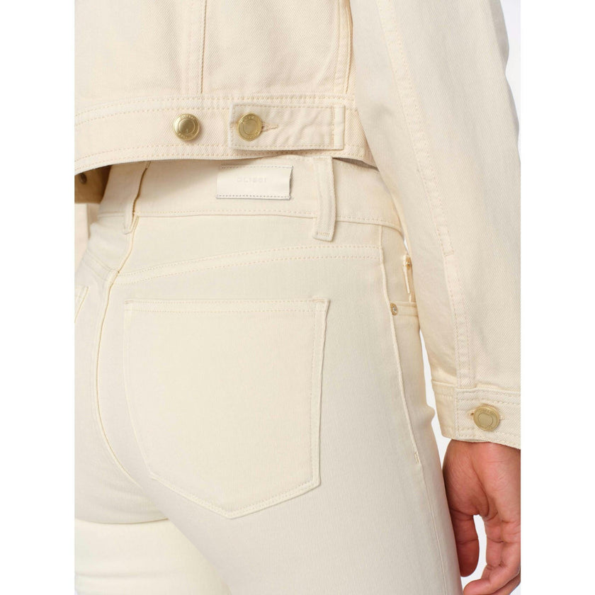 Mara Straight Mid Rise Instasculpt™ Ankle Jeans | Ecru