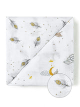 Organic Muslin Four-Layer Reversible Snug Blanket