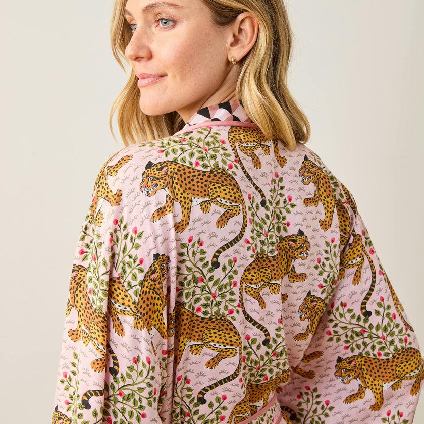 Bagheera - Eco Satin Robe - Blush