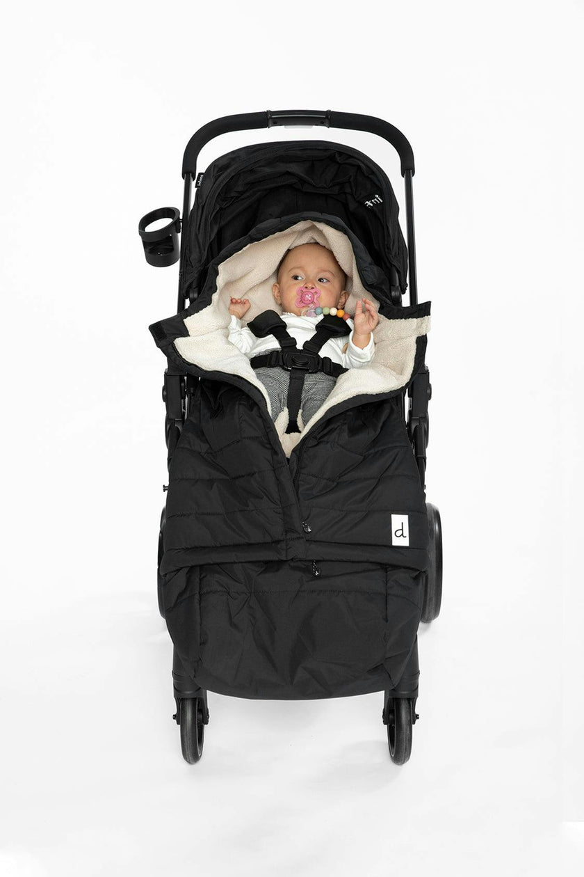 Evolutive Footmuff For Car Seats and Strollers Black