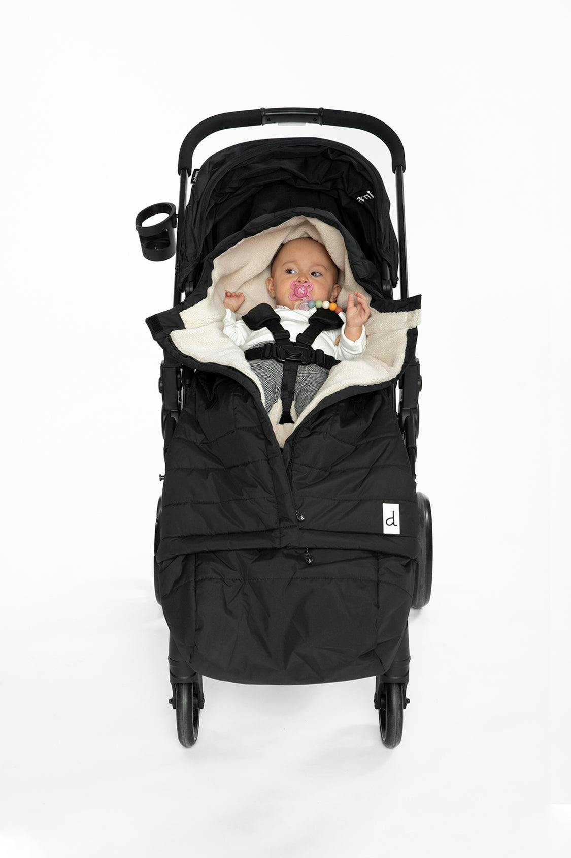 Evolutive Footmuff For Car Seats and Strollers Black