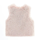 Rose Faux Fur Chic Vest