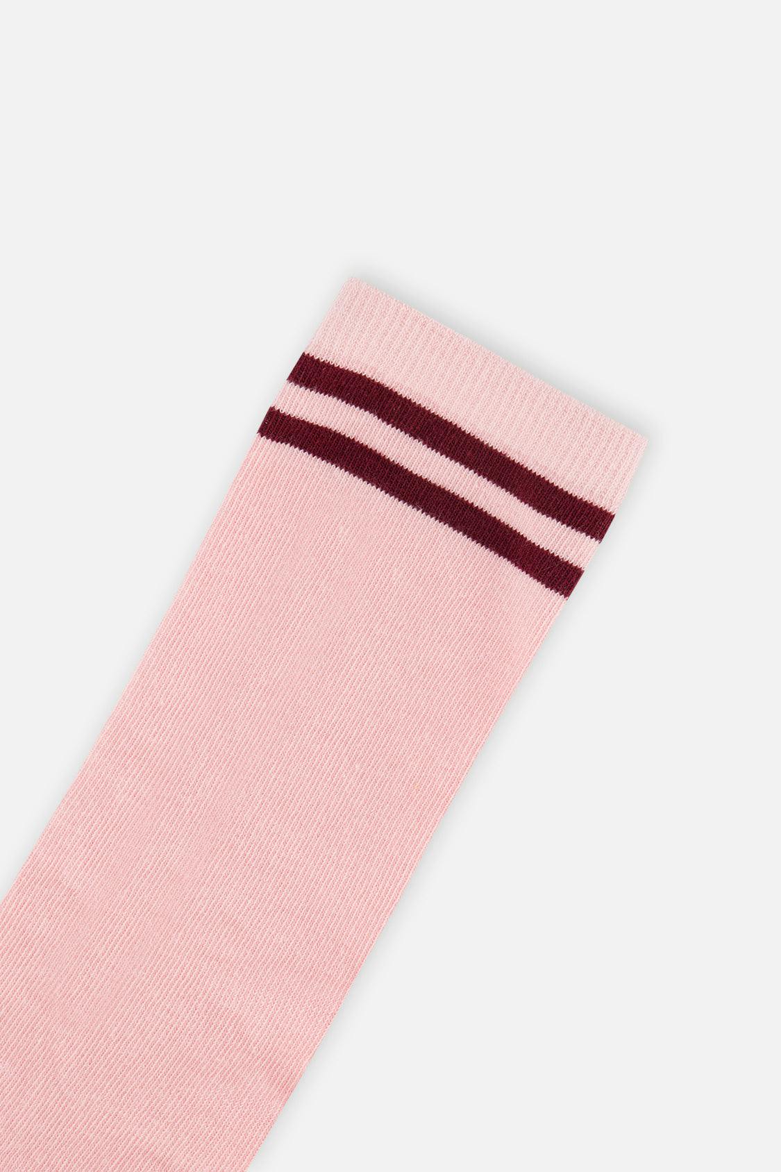 Socks Pale Dusty Pink And Navy
