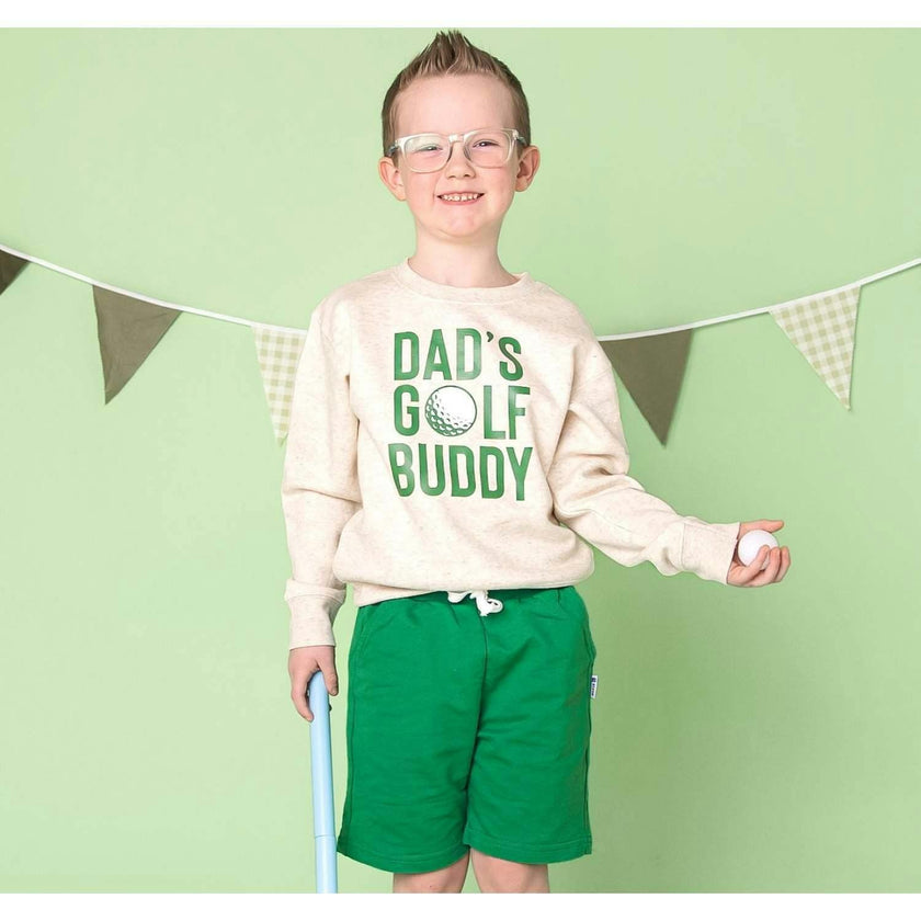 Dad's Golf Buddy Sweatshirt - Natural Heather
