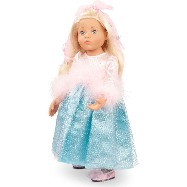 Marie 19.5" Happy Kidz Poseable Vinyl Multi-Jointed Doll with Long Blonde Hair to Wash & Style