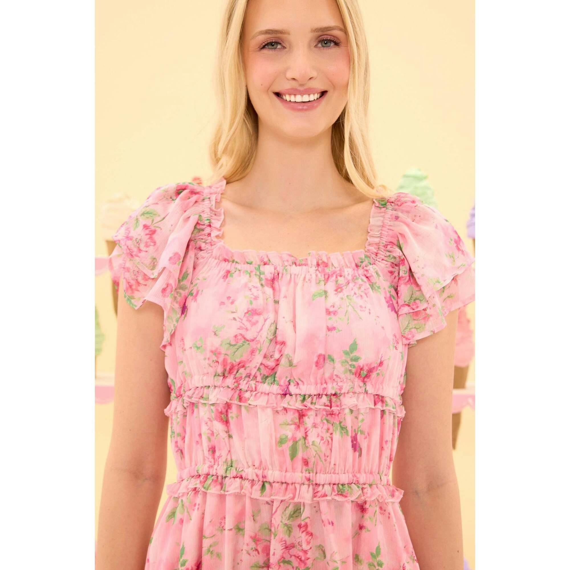 Juliana Dress in Rose Trance