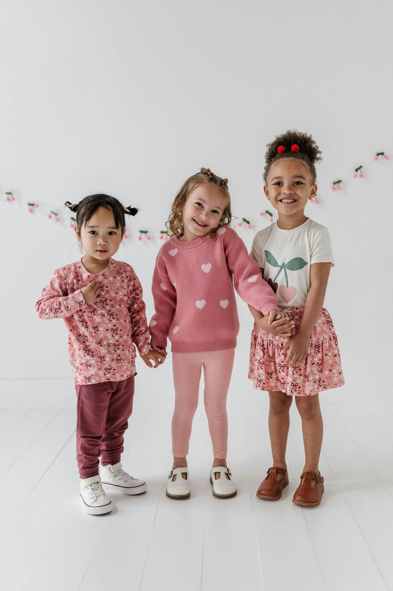 Girl's Joggers Rainbow Hearts