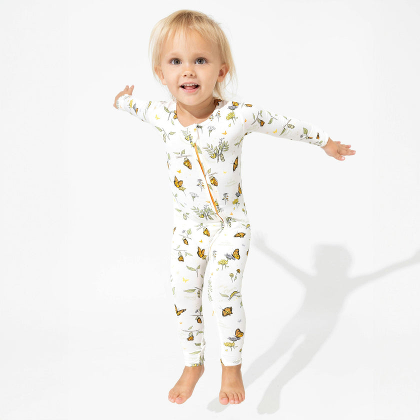 Monarch Butterfly Bamboo Convertible Footie