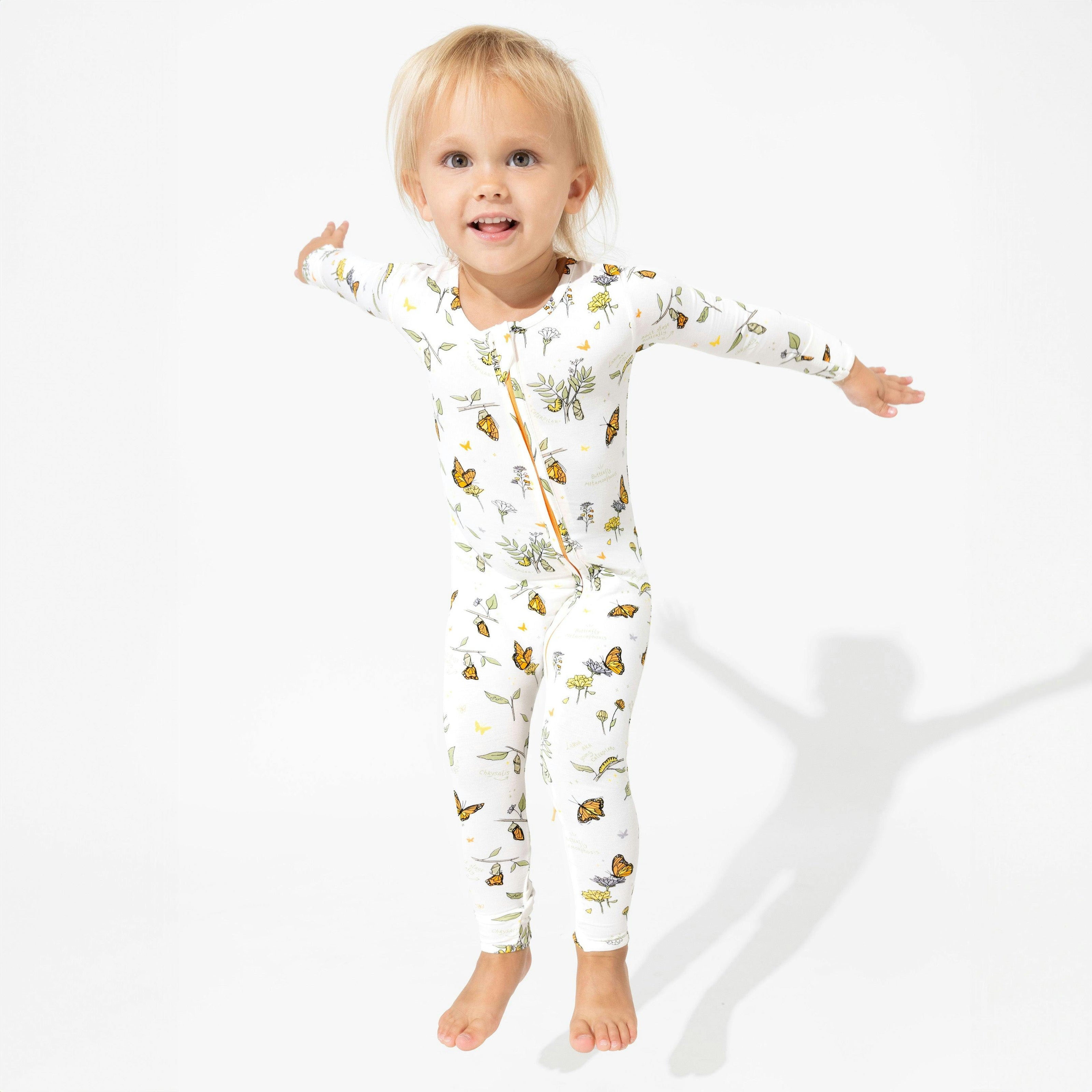 Monarch Butterfly Bamboo Convertible Footie