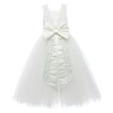White Emilia Lace Waist Dress