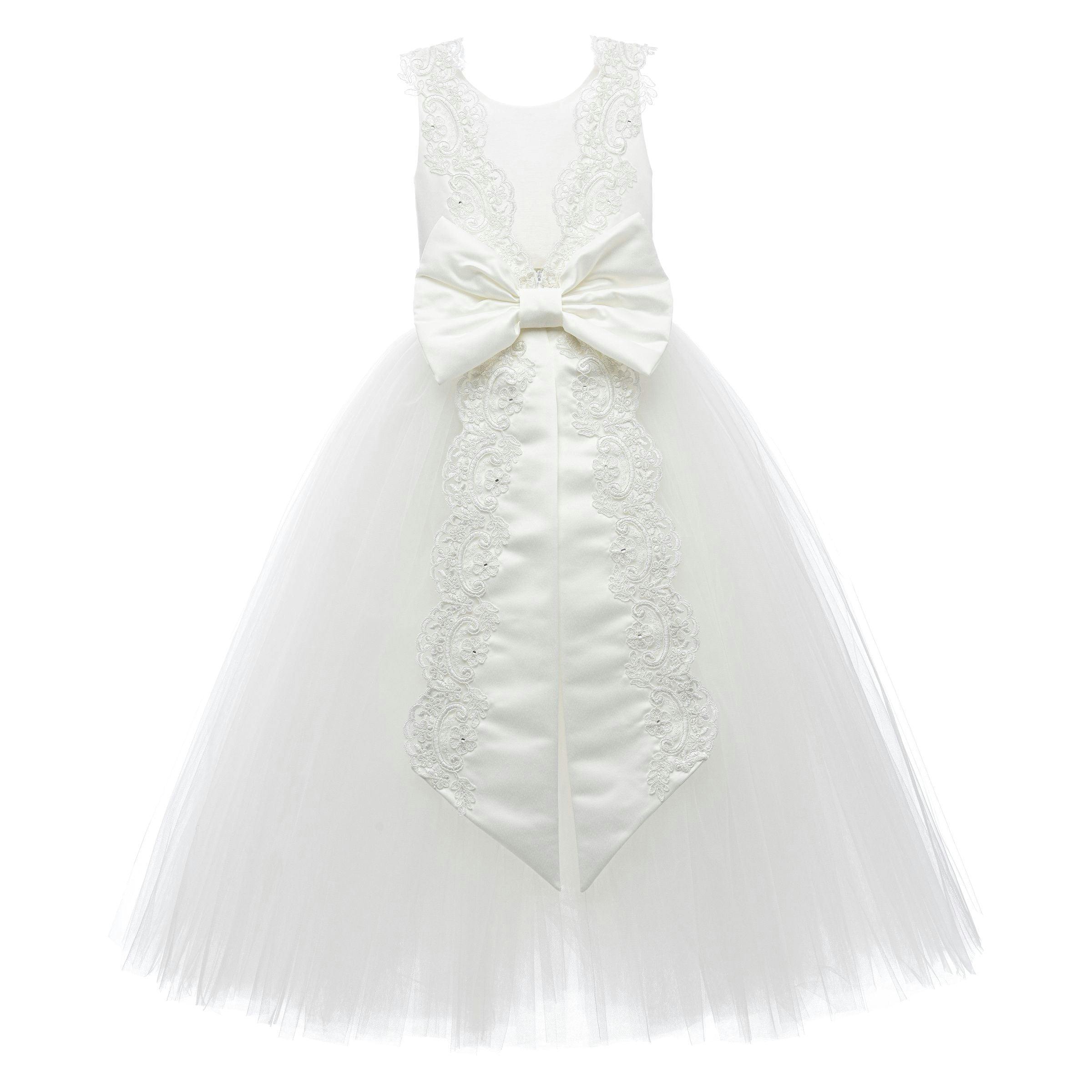 White Emilia Lace Waist Dress