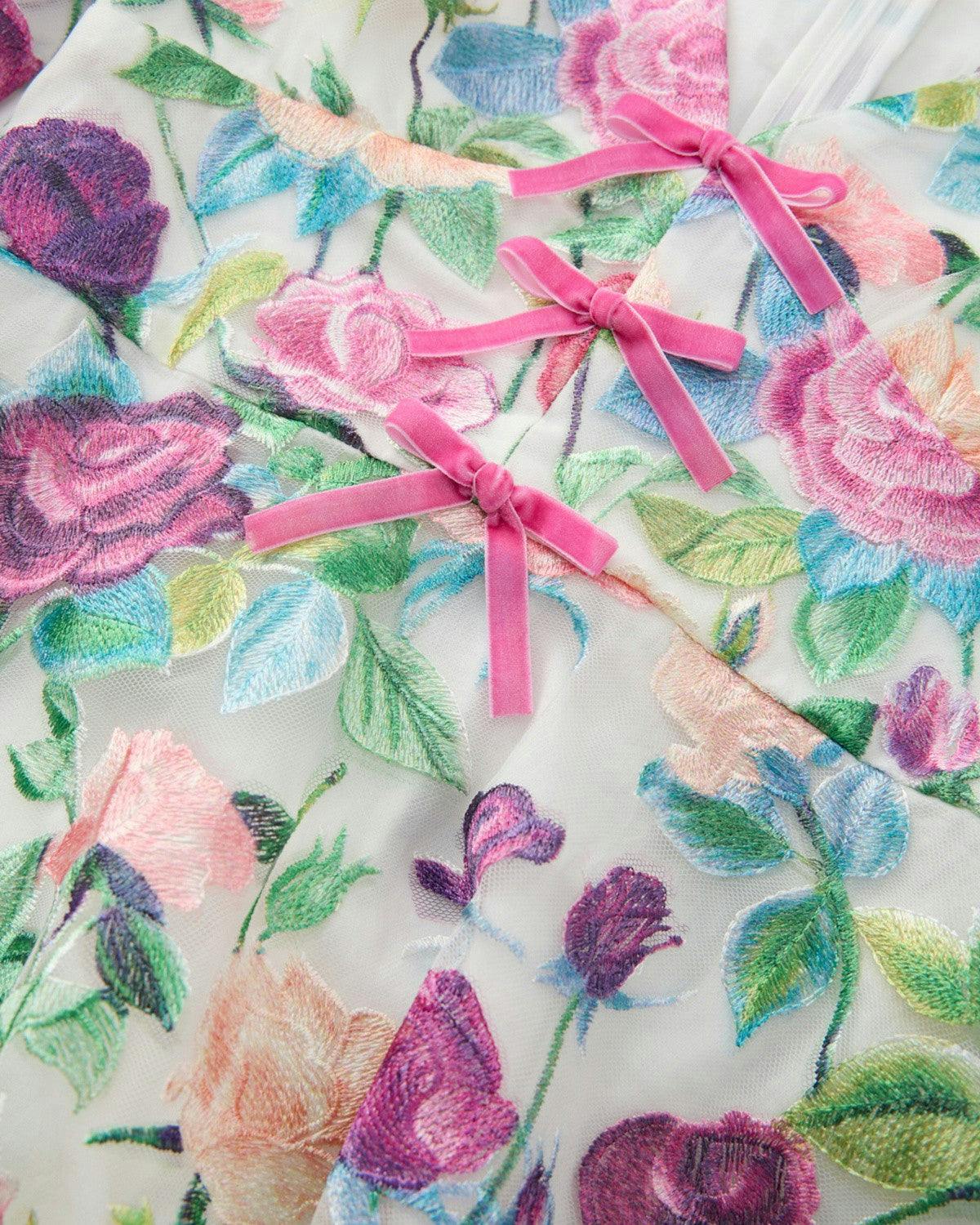 Rachelle Embroidered Mini Dress