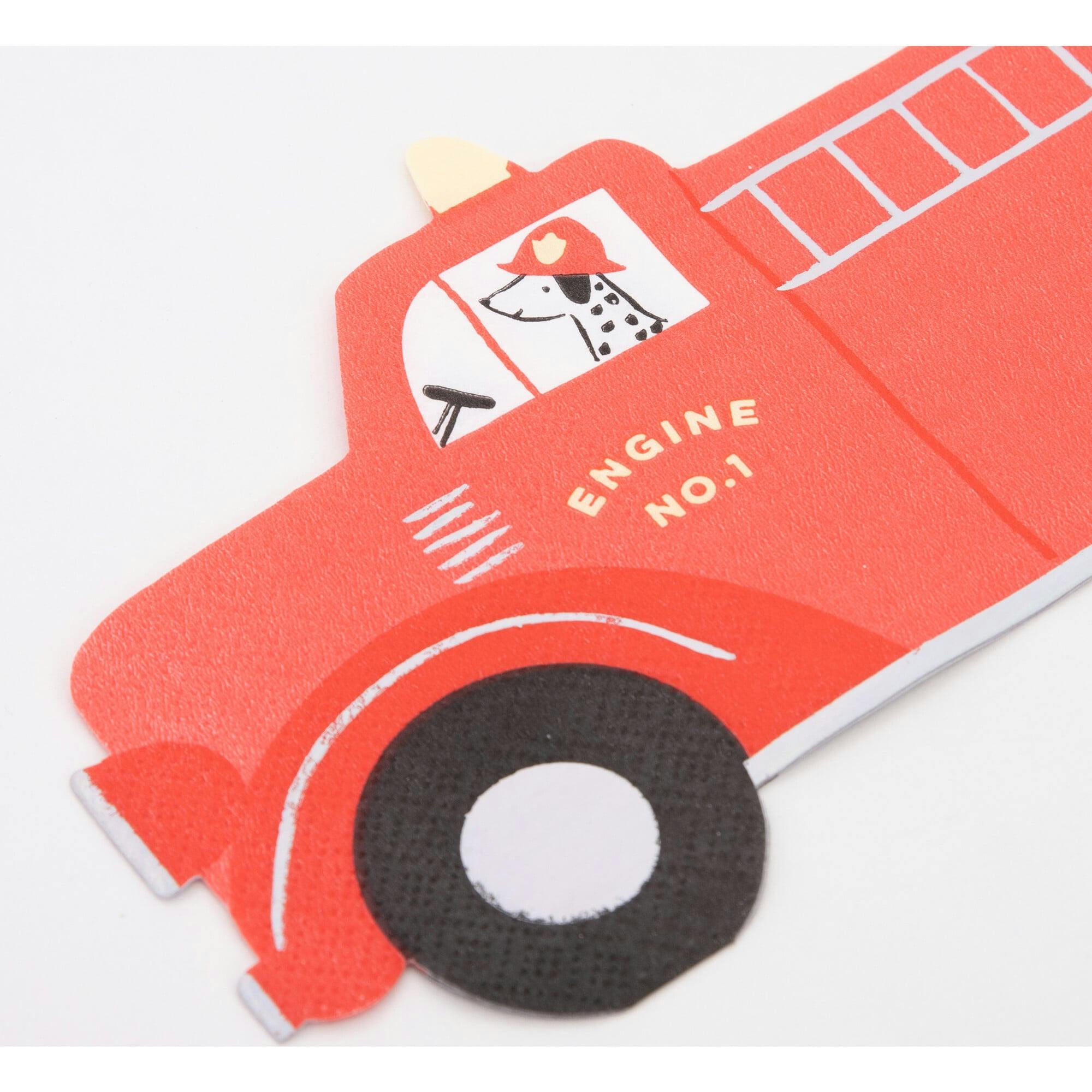 Fire Truck Napkins