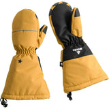 Liodo Elastic Long Cuff Mittens, Brown