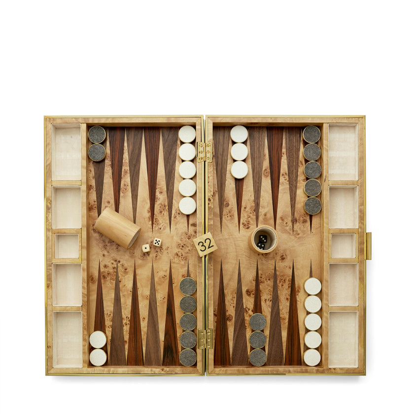 Shagreen Backgammon Set