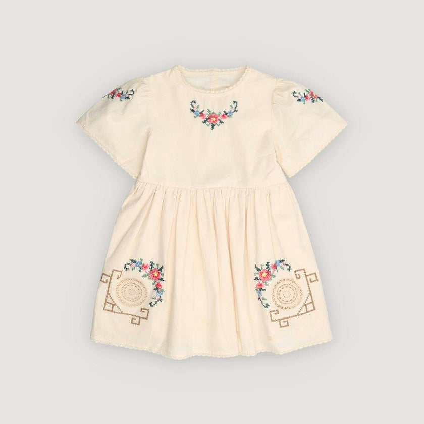 Narcise Dress Ecru
