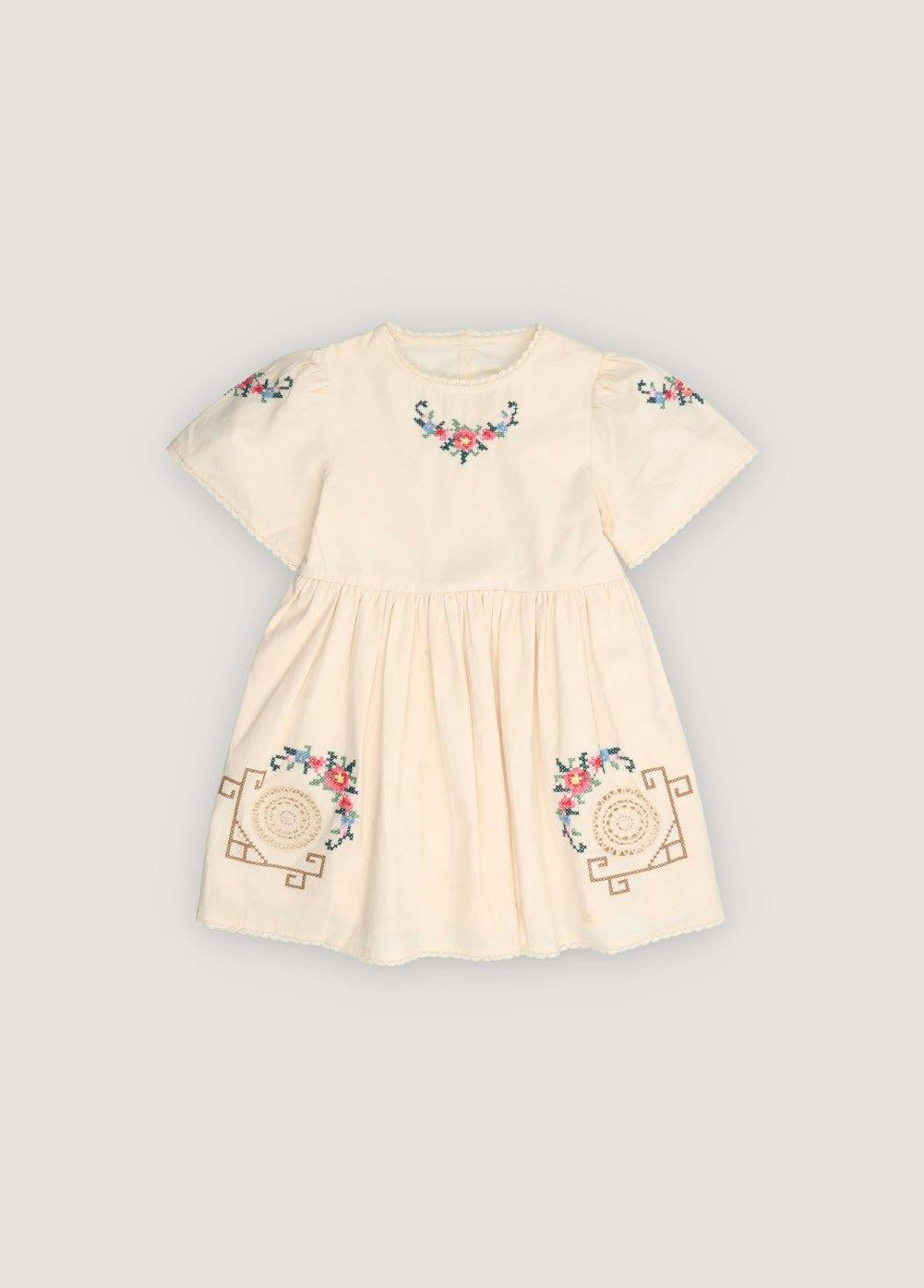 Narcise Dress Ecru