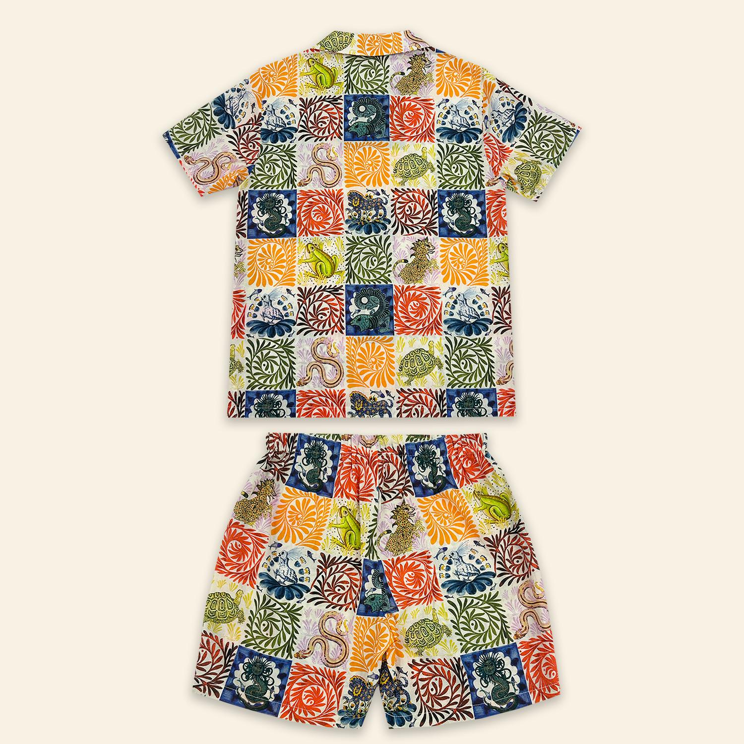 Kids Aryo Shirt and Otto Shorts Wild Tapestry