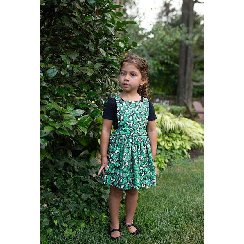 Pinafore Dress in Herbs