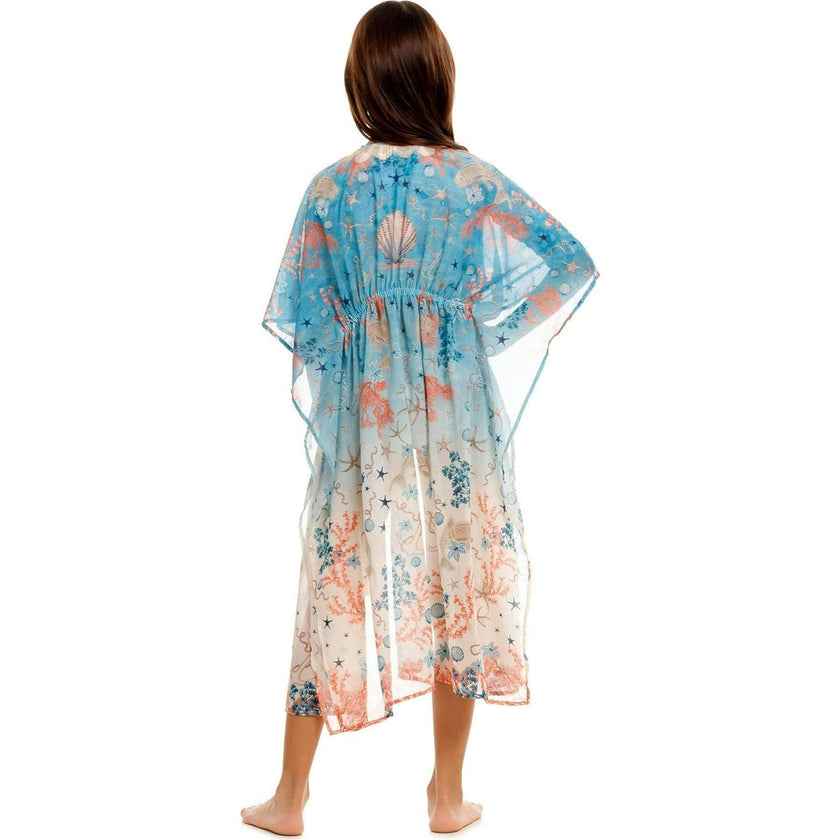 Salma Kids’ Tunic Cover Up, Blue