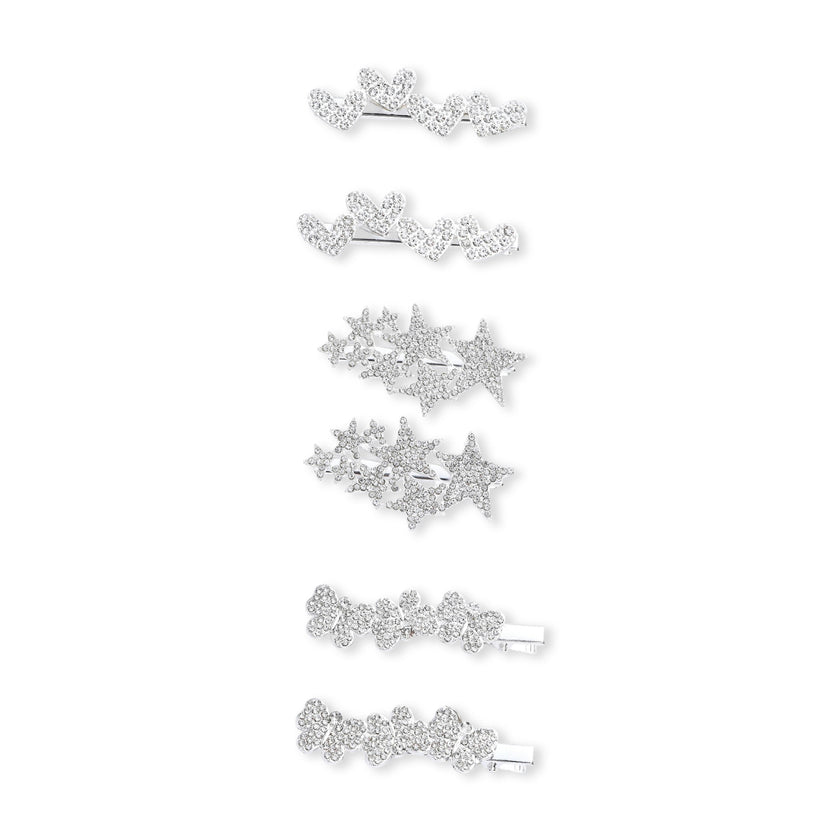 Crystal Spark Hair Pin Trio