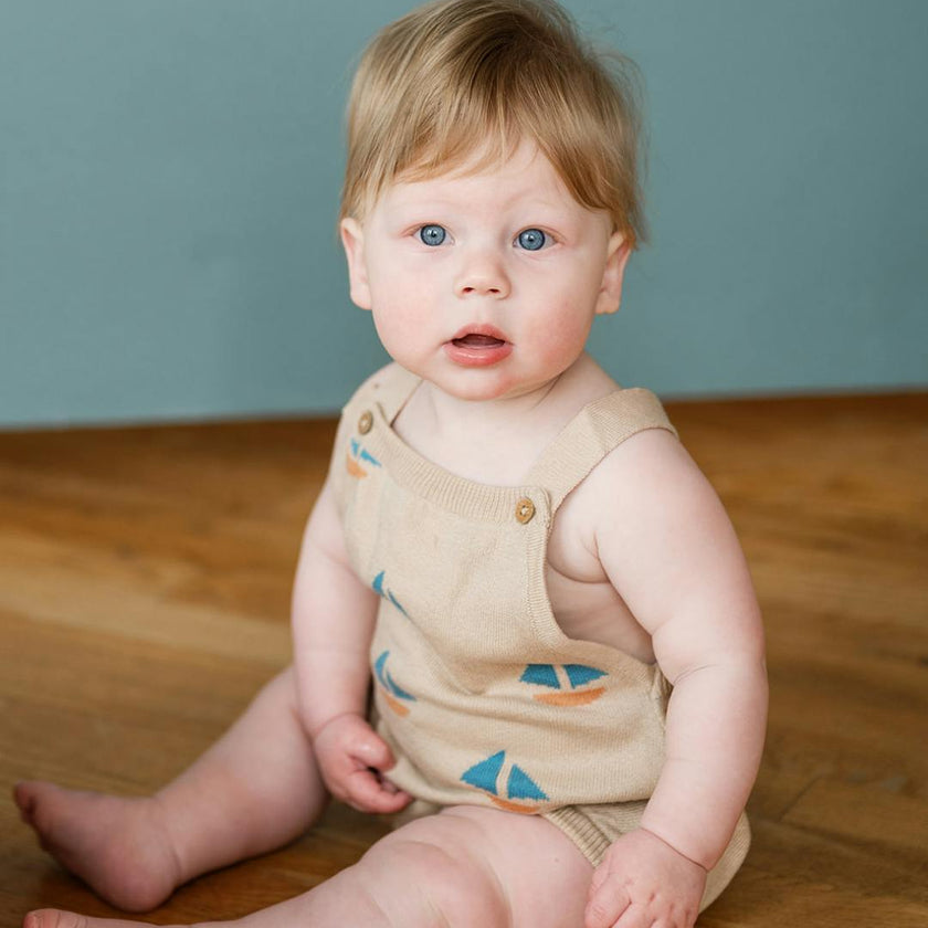 Frankie Romper Sand Dollar