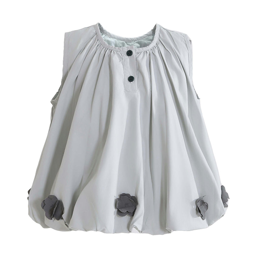 Gray Bloom Pants Set