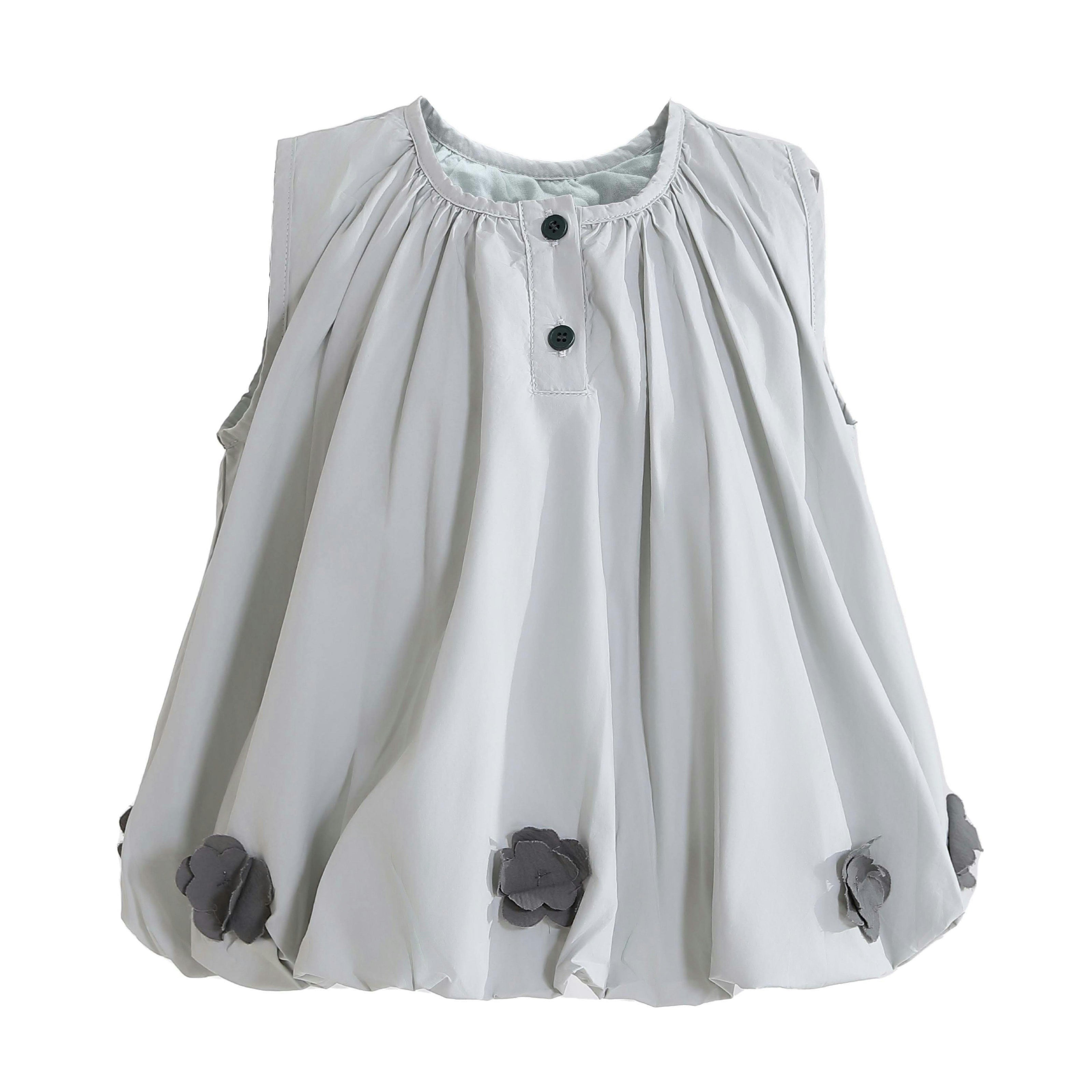 Gray Bloom Pants Set