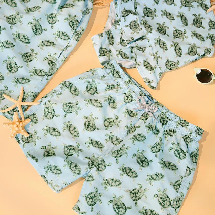 Baby Swimshorts in Turtle